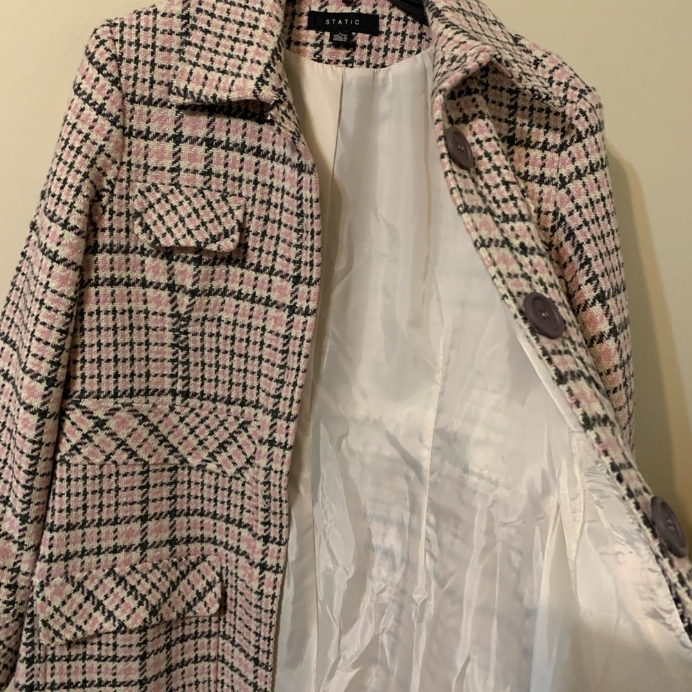 STATIC 80% Wool Coat size Large - Picture 8 of 15